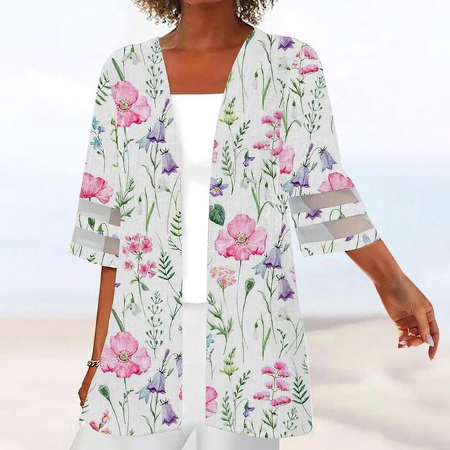 Nouveaux Hauts pour Femmes 2023 Grande Taille Mode Col Rond Décontracté Manches Longues Chandail Imprimé Hauts Blouse Chemise à Manches Longues pour Femmes