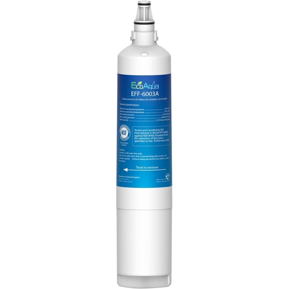 5231JA2006A Refrigerator Water Filter, Replacement for LG® LT600P®, 5231JA2006A, 5231JA2006B, KENMORE 46-9990, 9990, 469990 Refrigerator Replacement Filter