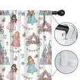 thumbnail image 4 of Blackout Kids Curtains,White Princess Castle Pattern Childrens Insulated Curtains Set Of 2,Bedroom Essentials,Toddler Room Decor 42"x84", 4 of 5