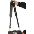 thumbnail image 4 of esafio Purse Strap Retro Bees Flowers Pu Leather Strap You DIY Replacement Crossbody Bag Accessories 1.6" Wide Rivet Guitar Style Handbag Strap Belt 42.5"-47",White, 4 of 6