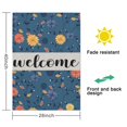 thumbnail image 5 of Spring Summer Multicolored Flower Leaves Garden Flag 28x40 Inch Double Side for Outdoor Courtyard Garden Decor Flowers Welcome Holiday Flag for Outside Decoration, 5 of 6