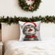 thumbnail image 1 of CaiYueKe Christmas Pillow Cover Holiday Decor Cute Cat Tree Design Linen Throw Pillowcase Seasonal Sofa Bed Couch Decorative Home Accent Festive Gift, 1 of 7