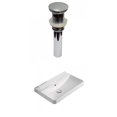 thumbnail image 1 of American Imaginations 19.88-in. W 1 Hole Ceramic Top Set In White Color - Overflow Drain Incl. AI-30718, 1 of 8