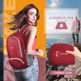 thumbnail image 2 of Mochila ZOMAKE ligera y plegable 30 L resistente al agua roja, 2 of 6