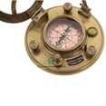 thumbnail image 4 of Rii Brand Antique Color Brass Magnetic Sundial Clock & Compass with Wooden Box, 4 of 6