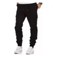 thumbnail image 1 of Hombre Pantalón Jogger Bolsas Cargo Casual Cómodo Gabardina, 1 of 6