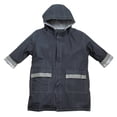 thumbnail image 1 of Fit Rite Boys Girls Hooded Waterproof Long Raincoat Full Length Rain Jacket For Children and Toddler With Reflective Stripes (10/12, Navy), 1 of 1