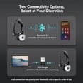 thumbnail image 3 of TECKNET Auriculares Bluetooth 5.0 con micrófono para PC, auriculares inalámbricos USB con micrófono para el trabajo, 40 horas de tiempo de trabajo AI cancelación de ruido en la oreja auriculares Bluet, 3 of 5