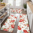 thumbnail image 2 of Pioneer Flower Floral Print Pattern Kitchen Rugs Sets Of 3,Kitchen Runner Rugs Non Skid Washable,Decorative Kitchen Floor Mats for Kitchen,Sink,Laundry,17"x30"+ 17"x47" + 17"x59", 2 of 6