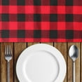 thumbnail image 5 of Piwvid Placemats Indoor Wipeable Black and Red Plaid placemat Vinyl Woven Table Mats Patio Placemats Non Slip Heat Resistant Washable Easy to Storage for Kitchen Table Dining Room, 5 of 6