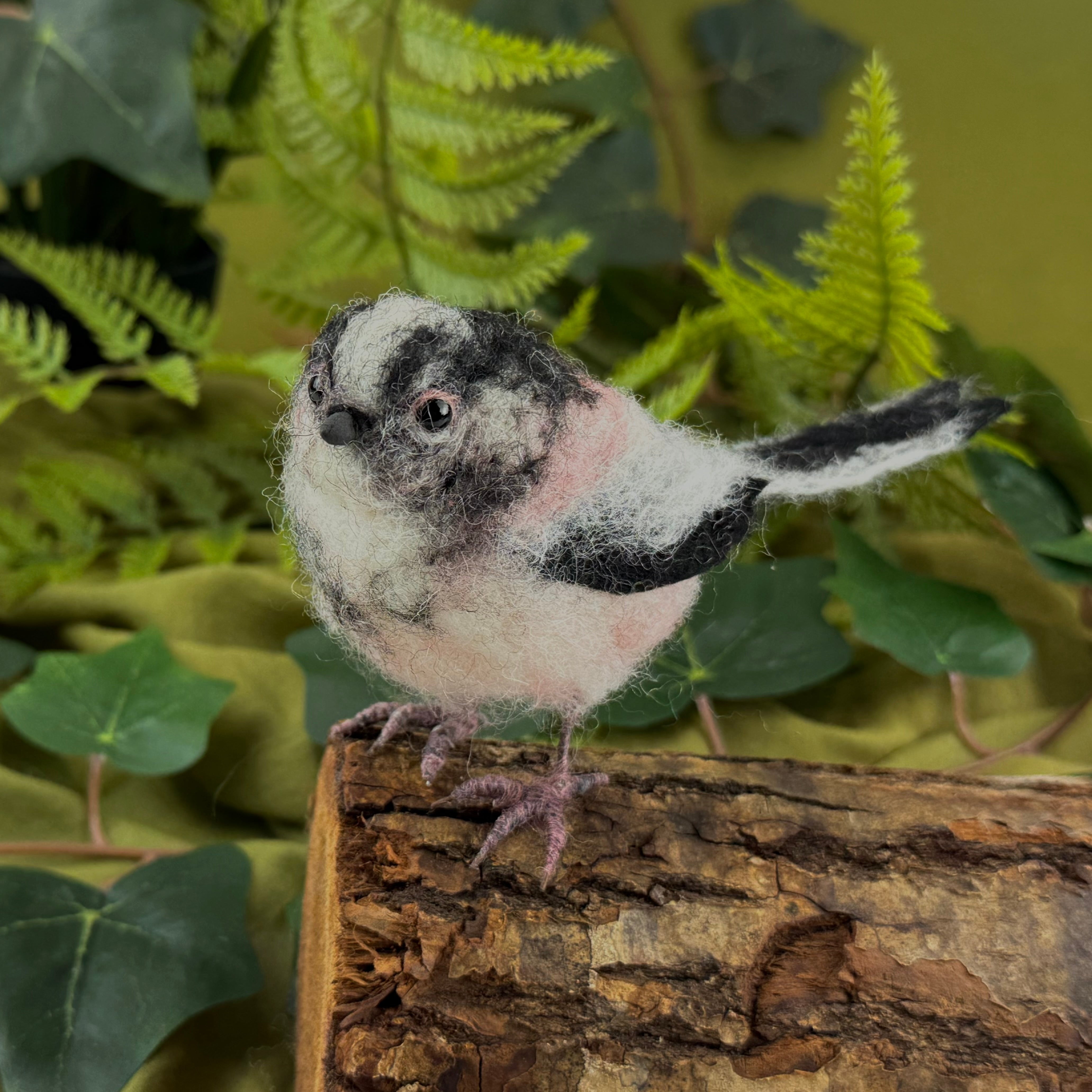 Felting Kit - Long Tailed Tit Needle Felting Kit