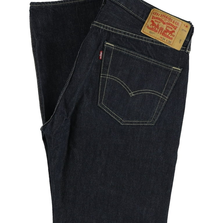 Levi's Mens 501 Straight Leg Jeans, Blue, 42W x 32L