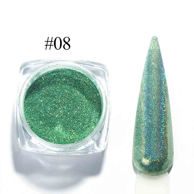 Savings Oefntac Fake Nails Optical Mirror Powder DIY Nail Art Glitter Pigment