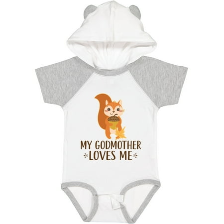 

Inktastic Godmother Loves Me Godson Gift Baby Boy or Baby Girl Bodysuit