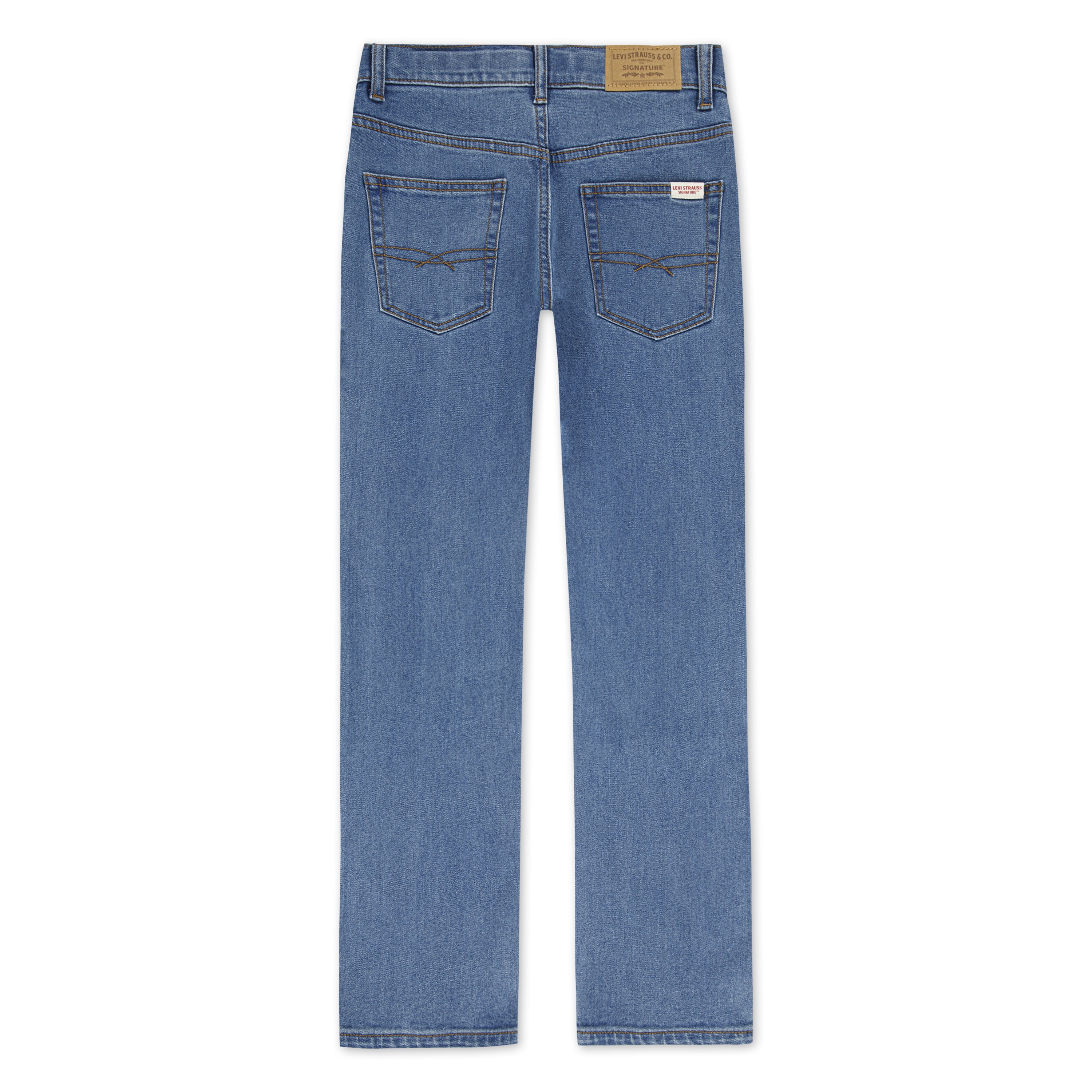 Levi Strauss Signature Boys Straight Stretch Jeans, Sizes 4-18
