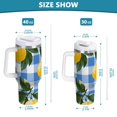thumbnail image 6 of Yayeee 40oz Stainless Steel Tumbler with Straw and Handle Double-Wall Insulated Travel Water Bottle, Light Blue Plaid, 6 of 8
