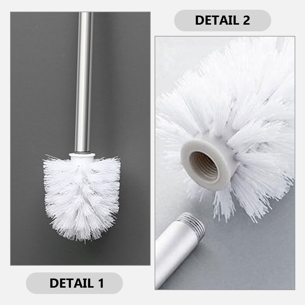 FUEENIRVA 8-Piece Plastic Toilet Brush Set with Sturdy Bristles for Efficient and Easy Bathroom Cleaning