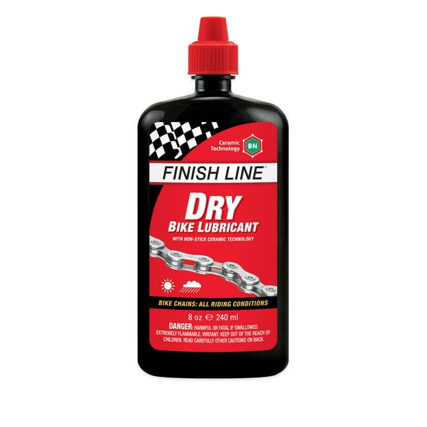 Finish Line Dry Bike Lubricant with NonStick Ceramic Technology, 8 Oz