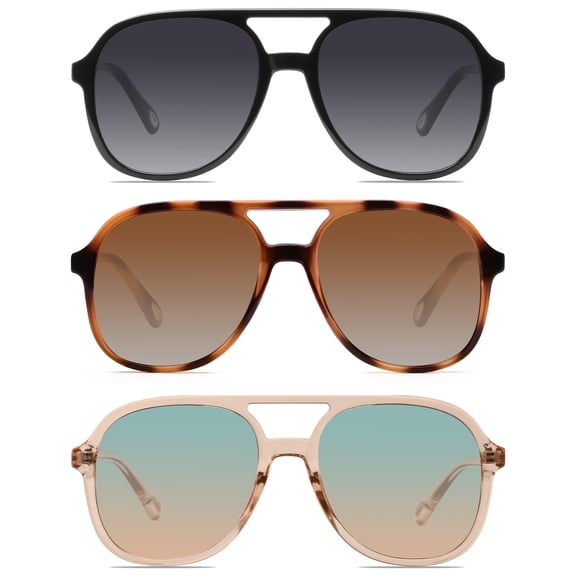 YDAOWKN Aviator Sunglasses for Womens Retro Trendy Sunglasses UV400 Protection