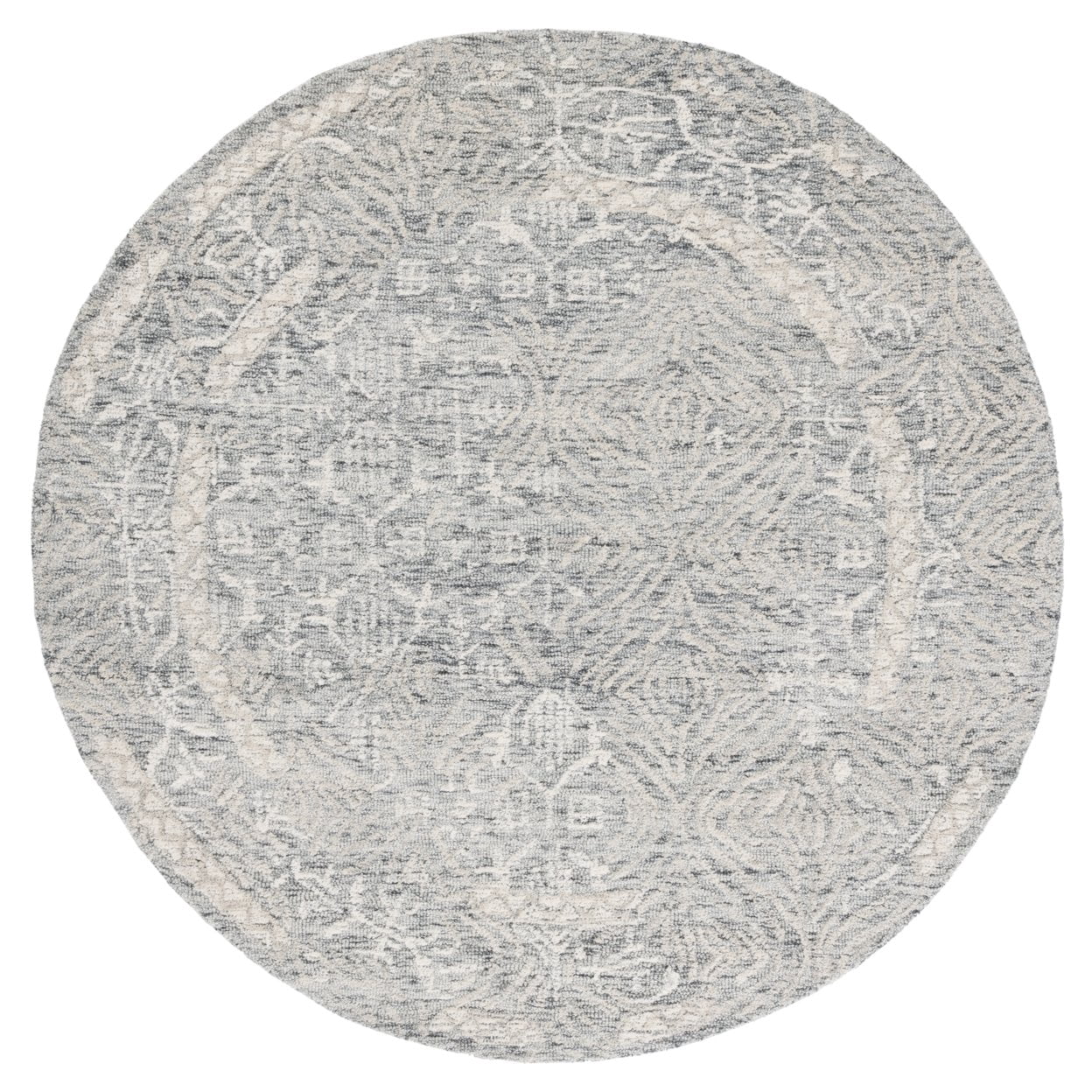 SAFAVIEH Metro Saranna Medallion Area Rug, Grey/Ivory, 4' x 6'