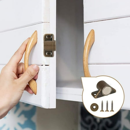 Wgthhk 6 Pack Magnetic Cabinet Door Catches Heavy Duty Latch With Strong Magnet Catch Hardware For Doors Cupboards Closet Drawer Close Bronze Canada Magnetic Cabinet Door Catches, Heavy Duty Magnetic Cabinet Locks