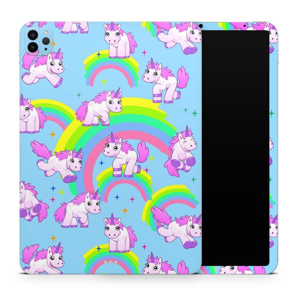 DesignSkinz Magical Cartoon Unicorns Full-Body Skin Decal Wrap Cover for iPad Mini 6 (A2568)