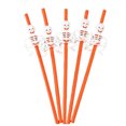 thumbnail image 1 of 5 piezas de pajitas para beber, accesorio de fiesta, diseño especial, decoración de Halloween, barra de flexibilidad, mano de obra, utensilios Kits de decoración para fiestas Naranja/Blanco Toystoory HA069399-03, 1 of 6