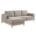 thumbnail image 2 of Modway Roscoe Left-Facing Fabric Sectional Sofa with Chaise in Gray, 2 of 7