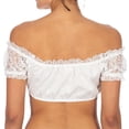 thumbnail image 5 of TAIAOJING Dirndl Blouse for Women Underwire Lace Vest Elegant Dirndl Lace For Oktoberfest Blouse Shirt, 5 of 9