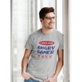thumbnail image 2 of Caution Angry Gamer T-Shirt Men -Smartprints Designs, Male Small, 2 of 4