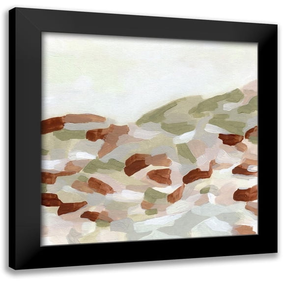 Vess, June Erica 12x12 Black Modern Framed Museum Art Print Titled - Hillside Mosaic II