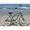 thumbnail image 5 of Firmstrong Urban Lady Single Speed 26" Beach Cruiser Womens Bicycle, Army Green w/ Pink Rims, 5 of 5