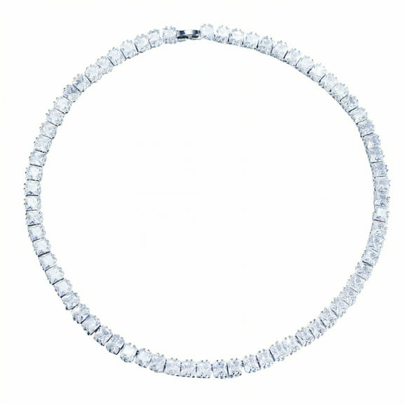 DESIGNICE Choker Necklace for Women,Silky Surface Pendant Necklace,Graceful Size Necklaces for Women Trendy,Silver Plated