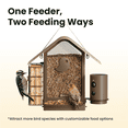 thumbnail image 5 of Birdfy Smart Bird Feeder with Camera, 1080P HD, 60FPS Video, AI Bird Identification, Night Vision, Cloud Storage, Suet Holder, Gift for Bird Lovers, Metal V, 5 of 12