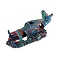 thumbnail image 1 of Balacoo Resin Craft Fish Tank Plane Artificial Plane Wreckage Decor Aquarium Landscape Ornament (Size S), 1 of 7