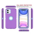 "Tekcoo iPhone 11 6.1"" Case, 3in1 Rugged Bumper Shockproof