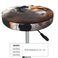 thumbnail image 4 of Picia Regal Shiba Inu Pattern Round Stool Covers Comfy Seat Covers Stretch Removable Washable Chair Slipcover Round Bar Chair Cushion Cover-12 inch, 4 of 7