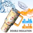thumbnail image 3 of Winter Holiday 40oz Stainless Steel Christmas Coffee Tumbler with Handle and Straw, Leak Proof Insulated Cup Mug, Gift for Women Men, 3 of 4