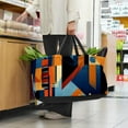 thumbnail image 6 of Geometric Cube Large Capacity Reusable Laundry Bag – Foldable Oxford Cloth Shopping Bag, Cube Organizer, and Beach Bag, 6 of 7