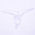 thumbnail image 4 of maskred Men's Open Front Breathable Underwear Brief Thong Pouch White 1Set, 4 of 6