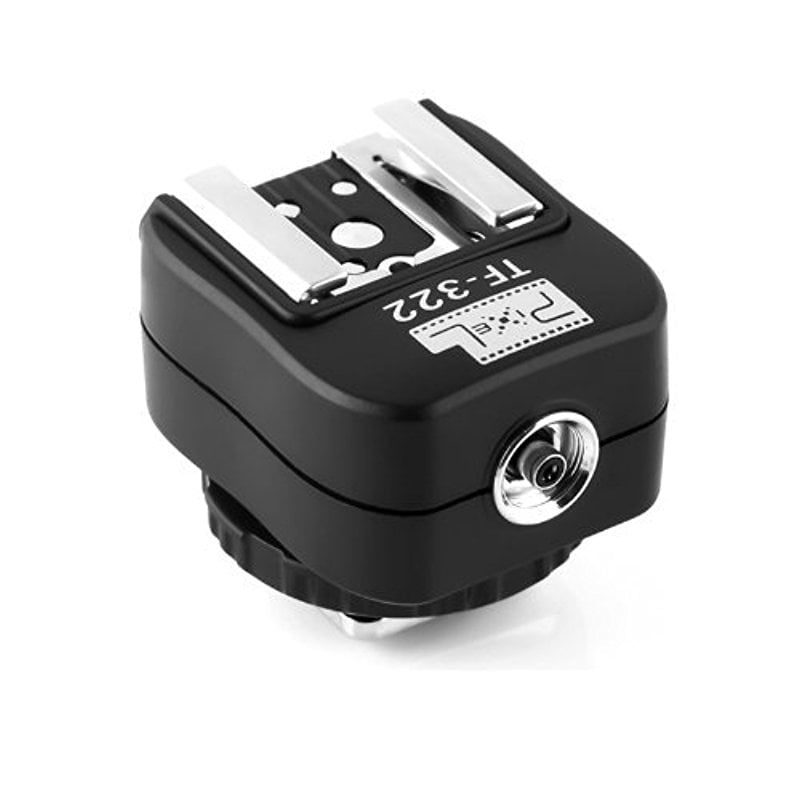 Hot Shoe Adapter with Extra PC Sync Port for Canon DSLRs and Flashguns 