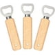 thumbnail image 1 of 3pcs Beer Bottle Opener,Wooden,Stainless Steel with Handle, 1 of 5