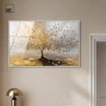 thumbnail image 3 of Tree of Golden Leaves Framed High-Gloss Acrylic Glass Wall Art Colorful Tree Art by Art Remedy, White Frame, 45 x 30, 3 of 7