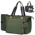thumbnail image 1 of Bolsa de pañales para bebés Tonyeee, grande, impermeable, verde oscuro, 1 of 7