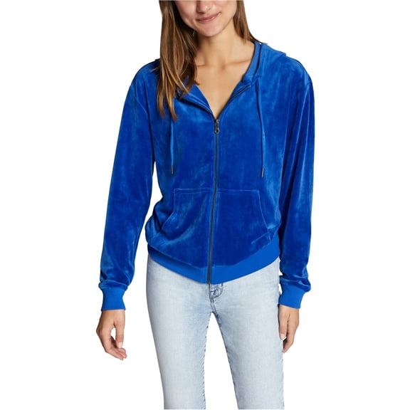 Sanctuary Clothing Womens Endless Night Hoodie Sweatshirt, Blue, Small