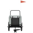 thumbnail image 3 of vidaXL Pet Bike Trailer Bicycle Cargo Dog Stroller Oxford Fabric and Iron, 3 of 10