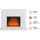 thumbnail image 3 of Chimenea Eléctrica Kit Marco Blanco y Calefactor Decorativo Pared 2000W Val Joly 114x32.5x87.5 cm 3 Niveles Control Remoto, 3 of 5