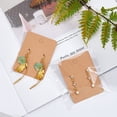 thumbnail image 5 of 50pcs/lot 3.8x4.8cm Blank Kraft Paper Earring Display Cards Earring Package Hang Tag Card for DIY Ear Studs Jewelry Display Card Flower02 Card 3.8x4.8cm 50pcs, 5 of 6