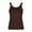 #0328-Coffee, variant on Women's Sleeveless Tank Top Form Fitting Scoop Neck Ribbed Knit Basic Cami Shirts