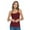 BURGUNDY, variant on Womens Adjustable Strap camisole tank top